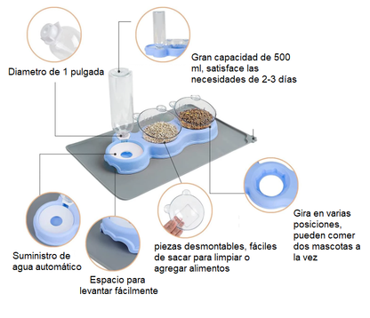 COMEDERO Y BEBEDERO AUTOMATICO MASCOTAS