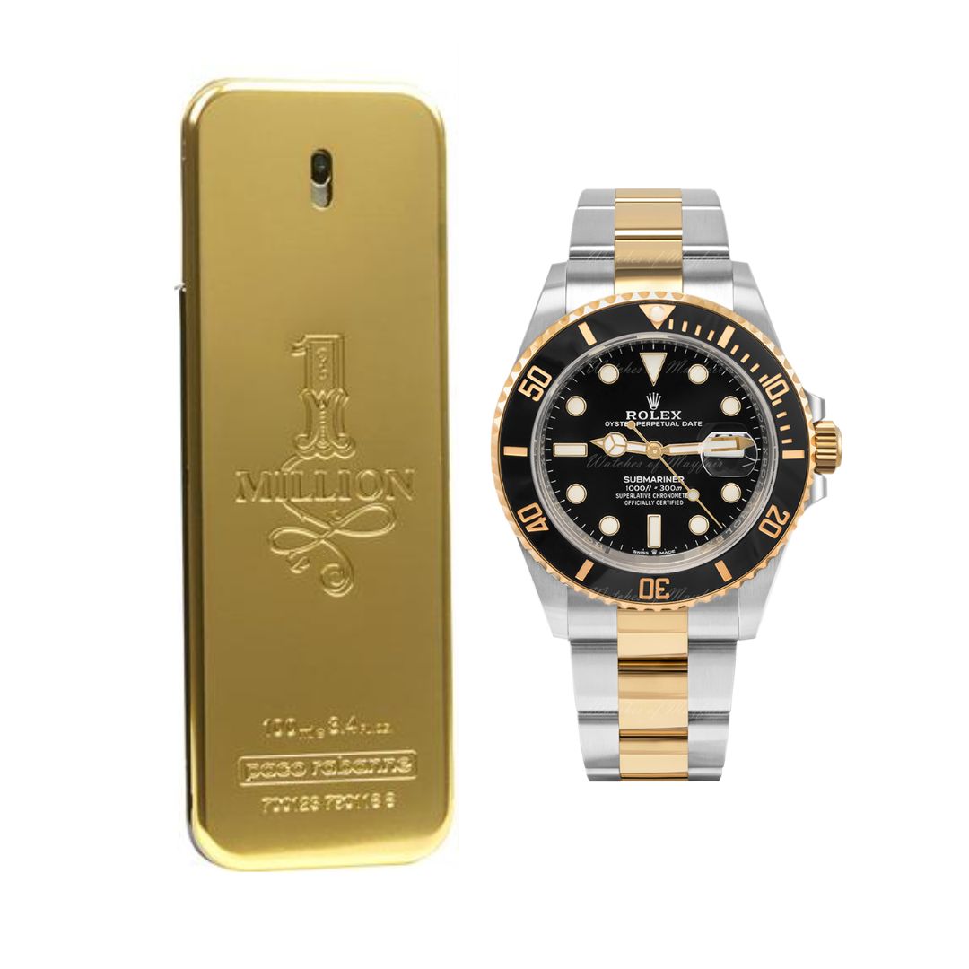 PROMOCION ROLEX SUBMARINER + PERFUME ONE MILLION 100ML GRATIS (2X1)