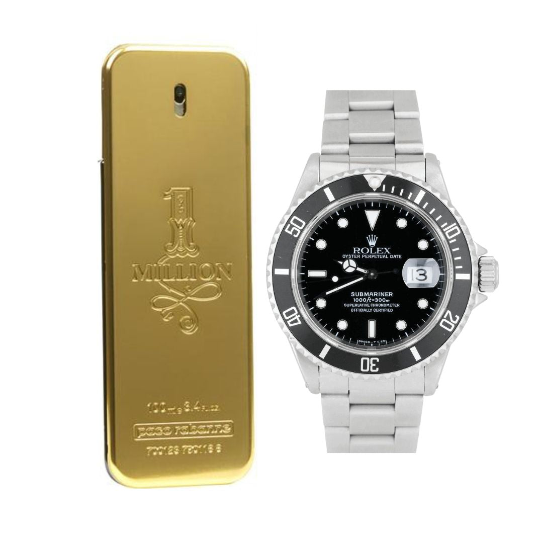 PROMOCION ROLEX SUBMARINER + PERFUME ONE MILLION 100ML GRATIS (2X1)