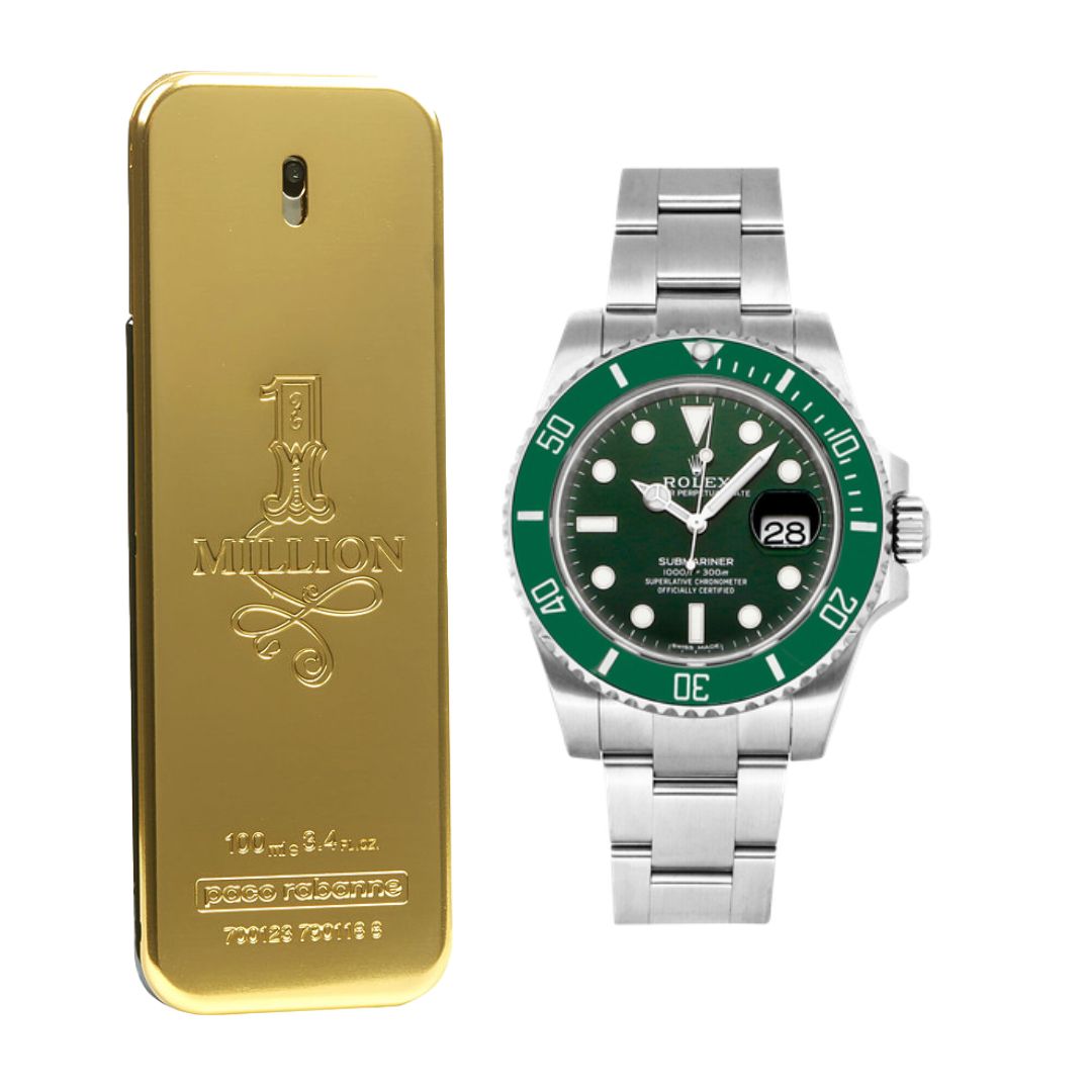 PROMOCION ROLEX SUBMARINER + PERFUME ONE MILLION 100ML GRATIS (2X1)