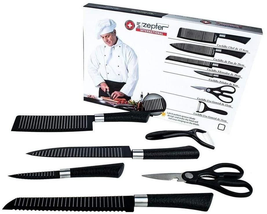 SET DE CUCHILLOS DE CHEF ZEPTER (6 PIEZAS)