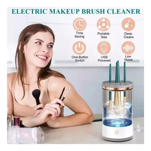 LIMPIADOR ELÉCTRICO BROCHAS MAQUILLAJE