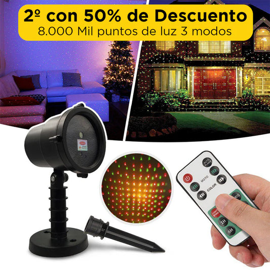 PROYECTOR DE LUCES NAVIDEÑAS - AUTOMÁTICO (CPM CONTROL REMOTO)