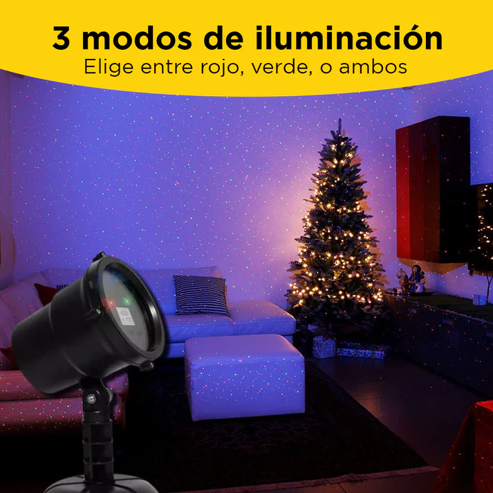 PROYECTOR DE LUCES NAVIDEÑAS - AUTOMÁTICO (CPM CONTROL REMOTO)