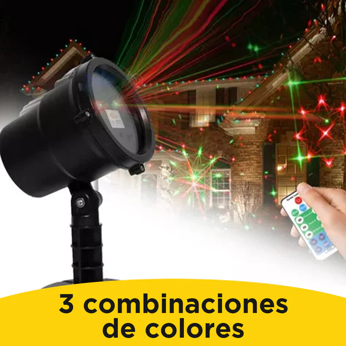 PROYECTOR DE LUCES NAVIDEÑAS - AUTOMÁTICO (CPM CONTROL REMOTO)