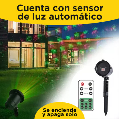 PROYECTOR DE LUCES NAVIDEÑAS - AUTOMÁTICO (CPM CONTROL REMOTO)