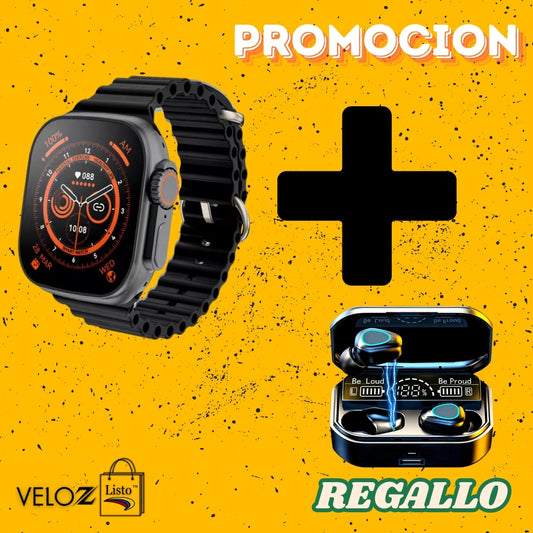 PROMOCION SMARTWATCH T10 ULTRA + AURICULARES BLUETOOTH M10 DE REGALLO